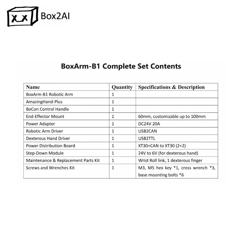 Box2AI BoxARM-B1 Robotic Arm